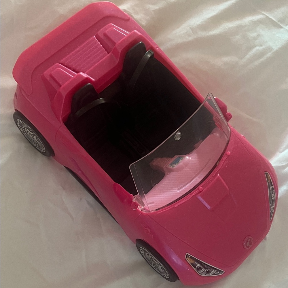 Barbie Hot Pink Convertible Car